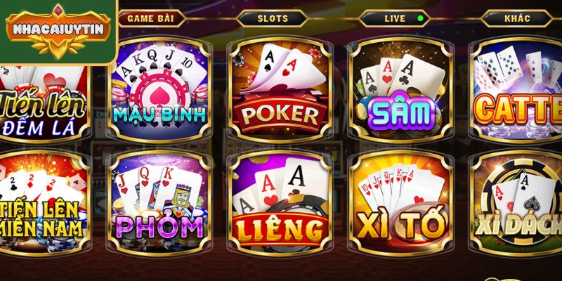 Các trò chơi bài phổ biến